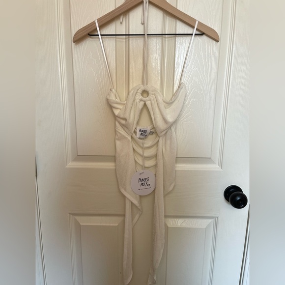 NWT Princess Polly Loriella Ring Detail Crop Top White - Picture 2 of 6